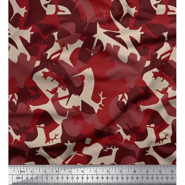 Soimoi Cotton Poplin Fabric Animals & Texture Fabric Prints By Yard 42 Inch Wide