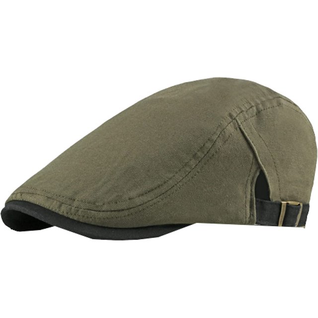 LinYooLi Newsboy Cap Spring Summer Sun Hat Adjustable Solid Ivy Flat Cap Men Women Beret Breathable Cotton Beret Hat