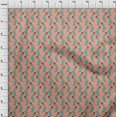 thumbnail image 3 of oneOone Cotton Silk Fabric Leaves & Floral Block Print Sewing Fabric BTY 42 Inch Wide, 3 of 4