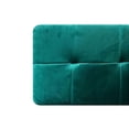 thumbnail image 2 of Heavenly Collection Green Velvet Bench with Metal Base – Modern Upholstered Accent Bench for Entryway, Bedroom, or Living Room, 2 of 3