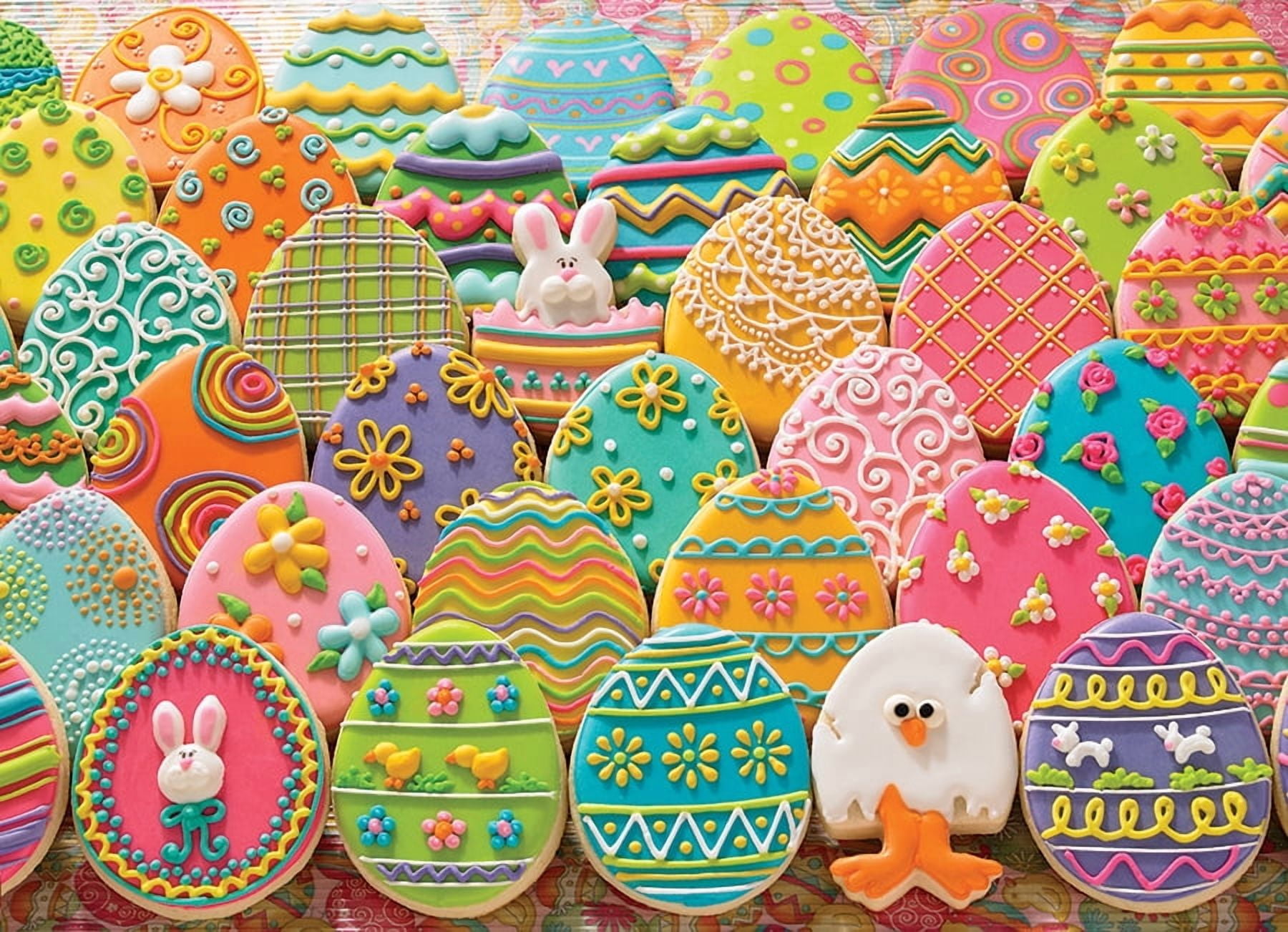 Cobble Hill Jigsaw Puzzle - Easter Eggs, 1000 Piece Puzzle