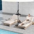 thumbnail image 3 of Costway Table Parasol de Patio 20 Pouces avec Trou pour Parasol 1,5 Pouces Plateau de Table Rond Toutes Saisons, 3 of 10