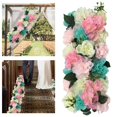 thumbnail image 2 of pitrice Faux Roses Artificial Flower Backdrop Home Office Wall Backdrop Bridal Panel Backdrop Wall Decor Bouquet Decoration, 2 of 8