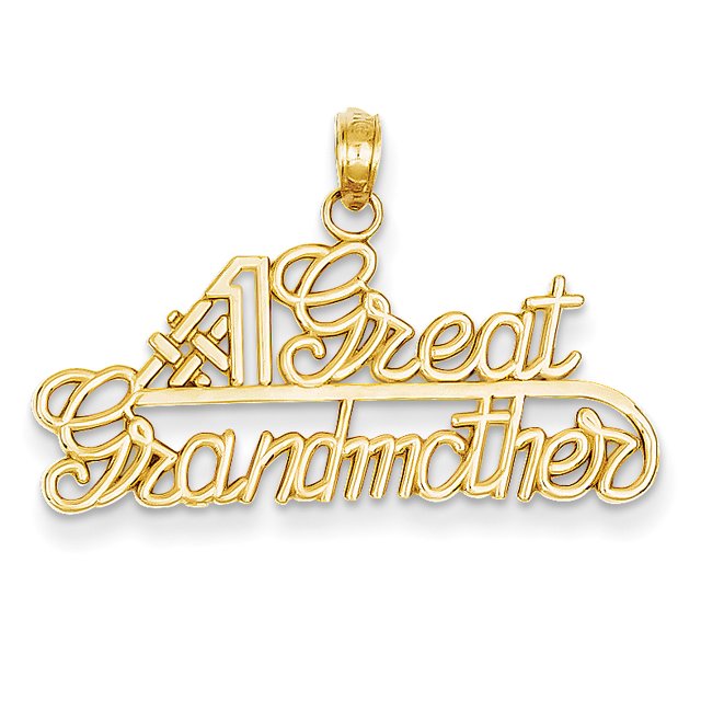 14K Yellow Gold #1 Great Grandmother Charm