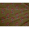 thumbnail image 4 of oneOone Polyester Lycra Fabric Leaves & Floral Block Decor Fabric Printed BTY 56 Inch Wide, 4 of 4