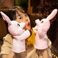 thumbnail image 5 of Eoozwa Mignonne Marionnette à Main Lapin avec Bouche Mobile Jouet Ventriloque pour Performance Jeu de Rôle Interactif Cadeau de Pâques, 5 of 5
