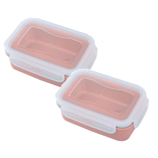Oleegame 2PC Blue Juice Simple Refrigerator Preservation Box Small Lunch Box Kitchen Lunch Box Plastic Storage Box Sealed Box For Lunch Kitchen Arrangement