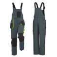 thumbnail image 3 of Lovzfmll Overalls for Men, Colorblock Durable Workwear Multi-Pocket Bib Overalls, Workwear Loose Fit Straight Leg Full Length Pants, 3 of 4