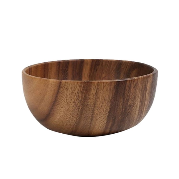 Bol en Bois pour Fruits et Céréales - Bol à Riz et Soupe en Bois Massif avec Centre Ajouré - Vaisselle Élégante pour les Repas de Tous les Jours