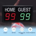 thumbnail image 3 of Hockey Score Board Fishhawk Led Scoreboard Black Aluminum Alloy Led Electronic Score Board Basketball Football Game Scoreboard Remote Control Scoreboard Us Plug 100 240V, 3 of 9