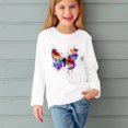 thumbnail image 5 of RXIRUCGD Chemises à Manches Longues pour Filles, Col Rond Mignon, Blouses Décontractées Élégantes (Blanc, Taille : 5 Ans), 5 of 5