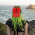 thumbnail image 4 of Iumwxz 6-inch Ribbed Satin Fishtail Double Layered Ribbon Bow Hair Clip For Children's Hair Accessories Hair Clip, 4 of 7