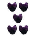 thumbnail image 2 of Wweixi Professional Hair Plate Mesh Pocket Featuring Convenient Snood Net Elegant Two Bows-dark purple 5Set, 2 of 6