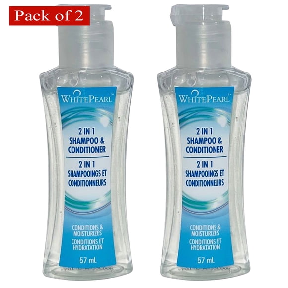 White Pearl Travel 2 In 1 Shampoo & Conditionor 57ml (Pack of 2)