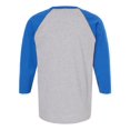 thumbnail image 2 of M&O 5540 Raglan Three-Quarter Sleeve Baseball T-Shirt, 2 of 2