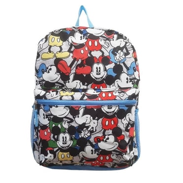 Mickey Mouse Sac à Dos Grand Format 16 Pouces Gris à Imprimé Intégral