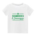 thumbnail image 2 of EGNMCR Blouses & Chemises à Manches Courtes Col Rond pour Tout-Petits Garçons Filles Mode Mignon Col Rond Imprimé Haut à Manches Courtes Blouse Fille, 2 of 4