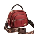 thumbnail image 2 of Adjustable Wide Shoulder Strap Leather Bag Hundred Bag Ladies Shoulder Bag, 2 of 2