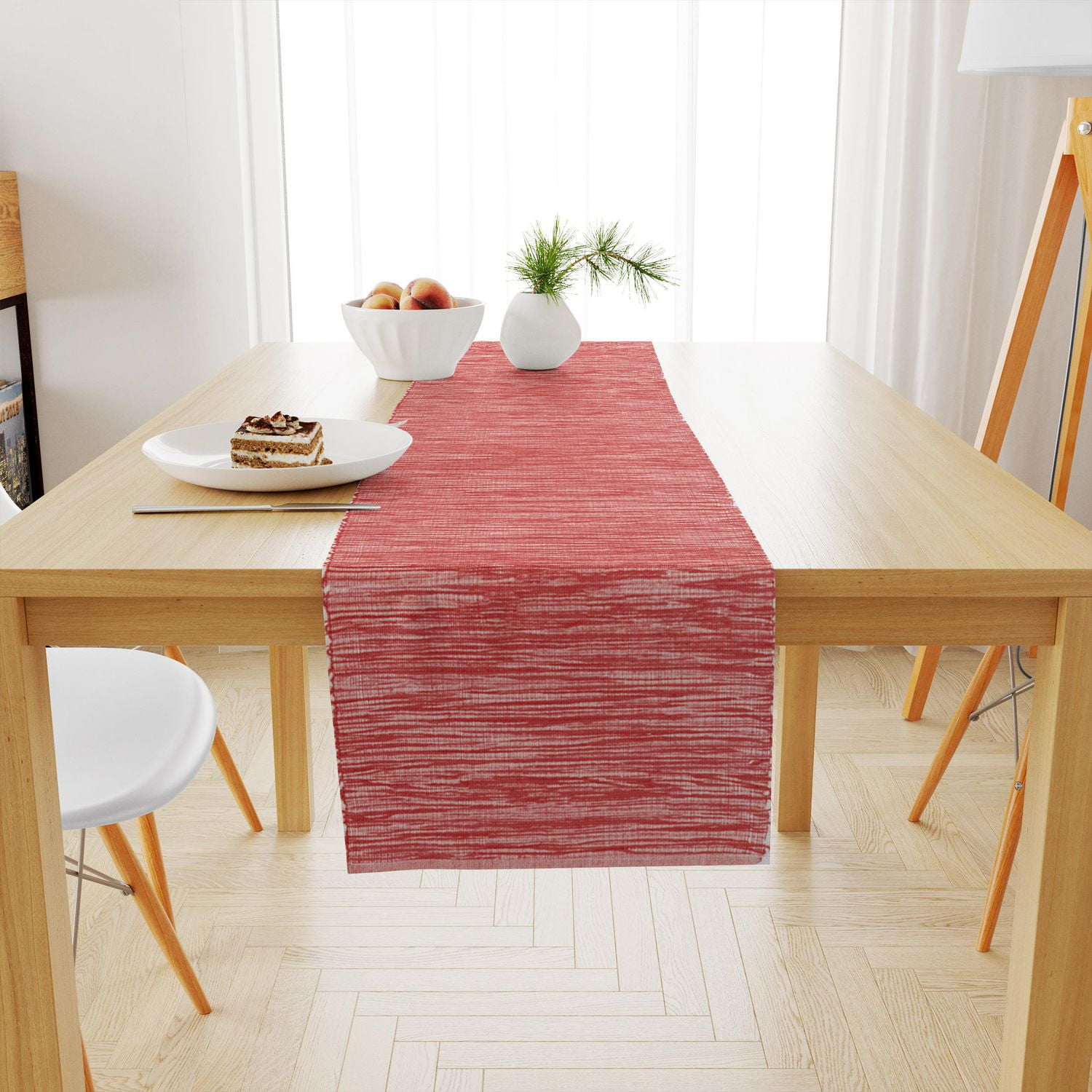 Fabstyles Shadows Cotton Table Runner, Washable Woven Table Runner for Dining, Kitchen, Coffee, and Patio Table
