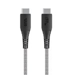 Onn. 6 FT/1.8 m USB 60W Certified USB-C to USB-C Braided Cable