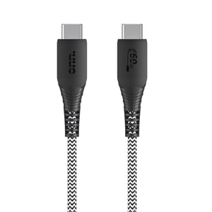 Onn. 6 FT/1.8 m USB 60W Certified USB-C to USB-C Braided Cable