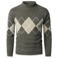 thumbnail image 2 of EGNMCR Chandails à Col Roulé pour Hommes, Col Montant, Chandail Mode à Manches Longues, Demi-Col Montant, Cadeaux pour Hommes, 2 of 8