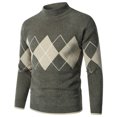 thumbnail image 1 of EGNMCR Chandails à Col Roulé pour Hommes, Col Montant, Chandail Mode à Manches Longues, Demi-Col Montant, Cadeaux pour Hommes, 1 of 8
