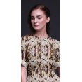 thumbnail image 2 of Bimba Rayon Abstract Tie-Dye Womens Printed Side Slit SummerDressLong Maxi Gown-Large, 2 of 6
