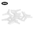 thumbnail image 1 of Tee Connector, 20PCS Fish  Line Tubing Joint, Acrylic Material Transparent Convenient Air Pump Fish Pond For Aquarium Fish, 1 of 8