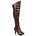 thumbnail image 1 of Ellie Shoe E-414-WONDER 4 Inch Women Thigh High Boot 7 / DarkRed, 1 of 2