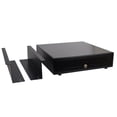 thumbnail image 1 of Angel Canada Under Counter 16-Inch Automatic POS Cash Drawer with Mounting Bracket/Mount Heavy Duty RJ-12 Key-Lock Cash Register with Bill and Coin Trays Cash Register, 1 of 6