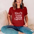 thumbnail image 1 of Valentine'S Day Gift for Women T-shirt à Manches Courtes Imprimé à Col Rond Casual, 1 of 8