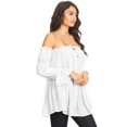 thumbnail image 3 of Women Renaissance Off Shoulder Top Costumes Blouse Boho Peasant Shirt, 3 of 5