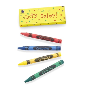 CrayonKing Ensemble de Craies de Cire 4 Pcs Craies de Cire Non Toxiques Fournitures d'Art Cadeaux de Fête, Lot de 50 (200 Unités)