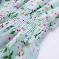 thumbnail image 3 of Kcodviy Robe Élégante pour Femmes Robe Florale pour Femmes Robe Imprimée Décontractée Robe à Col en V Robe Midi d'Été pour Femmes à Manches Courtes Ligne A Plage Longue Petite Robes d'Été Robe Robe, 3 of 9