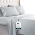 thumbnail image 1 of Twin Sheets Set, 3 pc Bed Sheets & Pillowcase Set - Machine Washable for Easy Care - Soft & Breathable All Season Microfiber Sheets with Deep Pockets - Ice Blue, 1 of 4