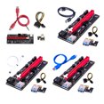 thumbnail image 4 of Xingzhi PCI-E Adapter Board USB 3.0 1X to 16X GPU Extender LED Light Card Portable Mini Video Computer Desktop PC Spare Black USB Cable, 4 of 8
