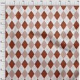 thumbnail image 4 of oneOone Viscose Chiffon Brown Fabric Check Argyle Sewing Craft Projects Fabric Prints By Yard 42 Inch Wide, 4 of 4