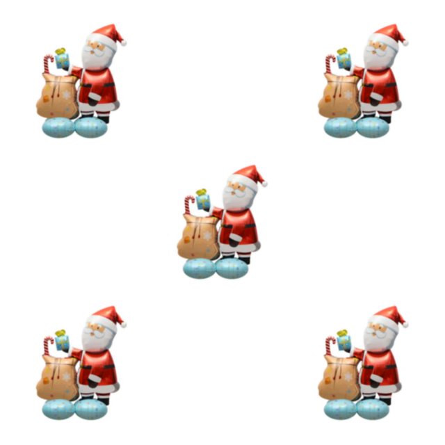 Ruiboury Party Decor Essential Christmas Foil Balloons With Exquisite Patterns Balloon Christmas Suitable For Any Places multicolor Gift Box Santa Claus 5Set
