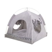 Foldable Pet Tent Washable Pet House Elegant Puppy Kennel Cat Kitten Dog Camping Tent Pet Shelter for Four Seasons