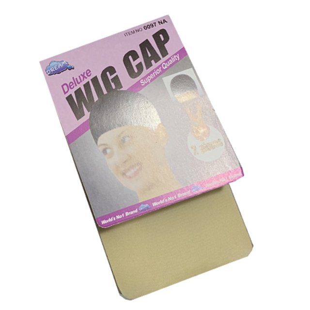 HEVIRGO 2Pcs Women Stockings Style Stretchable Wig Cap Hair Net Elastic Mesh Liner Snood