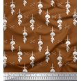 thumbnail image 1 of Soimoi Poly Georgette Fabric Sword,Crossbone & Skull Halloween Print Sewing Fabric Yard 52 Inch Wide, 1 of 3