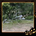 thumbnail image 3 of Spider Web  Halloween Horror Decoration Props Triangle Giant Spider Web For Halloween Outdoor Yard Decoration, 3 of 8