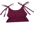 thumbnail image 3 of Baby Girl Clothes Cotton Halter Ruffle Romper, 3 of 5