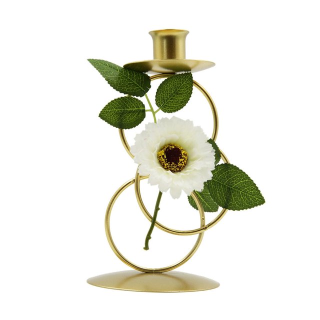 Fragrance Candlestick Simulation Flower Candle Stand Gift For Living Room Tv Cabinet Desktop Ornament