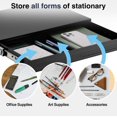 thumbnail image 3 of Desky Ultra Slim Under Desk Drawer - No Gap / White, 3 of 10