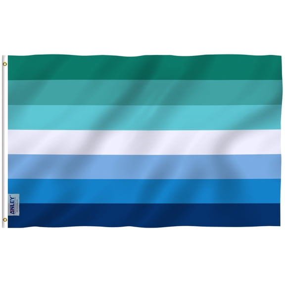 Anley Fly Breeze Drapeau Fierté MLM Vincian 3x5 Foot - Hommes Aimant les Hommes Gai LGBT Drapeaux Polyester avec Oeillets en Laiton