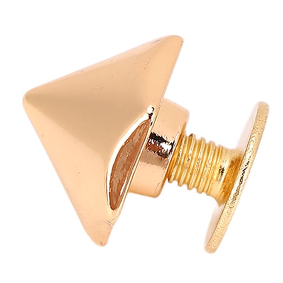 20PCS Hex Pyramid Rivets Zinc Alloy Electroplating Leather Belt Repair Rivets with PH Screws for Belts Bags Crafts