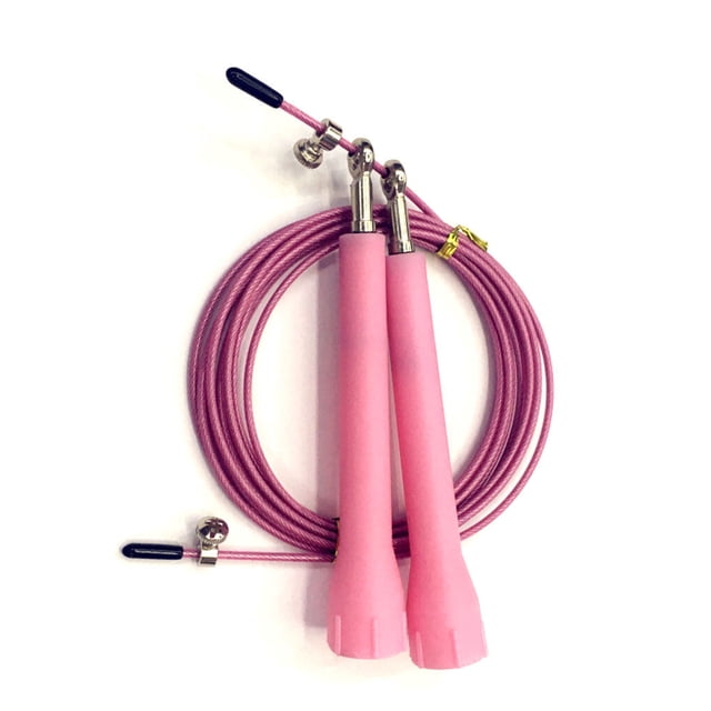 Speed Skipping Wire Rope Indoor Outdoor speed skipping Jumping Rope Weight Loss Exercise Home Gym Workout Tool, Pink