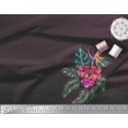 thumbnail image 2 of Soimoi Poly Georgette Fabric Floral & Leaves Tropical Fabric Prints By Yard 52 Inch Wide, 2 of 2